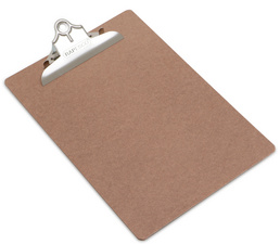 Image RAPESCO Klemmbrett, Hartfaser, DIN A4, braun, große Klemme