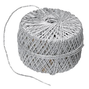 Image PRÄSENT Kordel Wolga glänzend silber 2,0 mm x 20,0 m