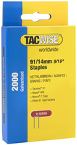 Image TACWISE Schmalrückenklammern 91/14 mm verzinkt, 2.000 Stück