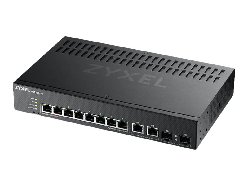 Image ZYXEL Switch GS2220-10 8 Port + 2x SFP/Rj45 Gigabit L2