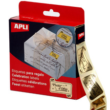 Image agipa apli Etiketten mit französische Text "Plaisir d'offrir