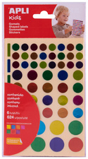 Image agipa APLI Kids Sticker "Rund", auf Bogen, Metallicfarben
