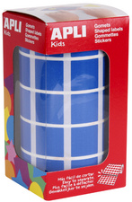 Image APLI Kids Sticker Creative "Quadrat", auf Rolle, blau