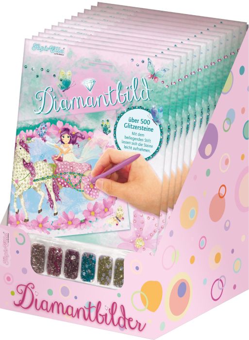 Image Diamantbilder im Display, Einhorn & Elfe