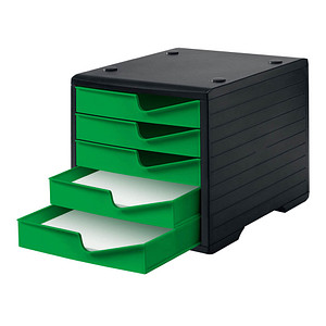 Image styro Schubladenbox styroswingbox  gecko DIN A4 mit 5 Schubladen