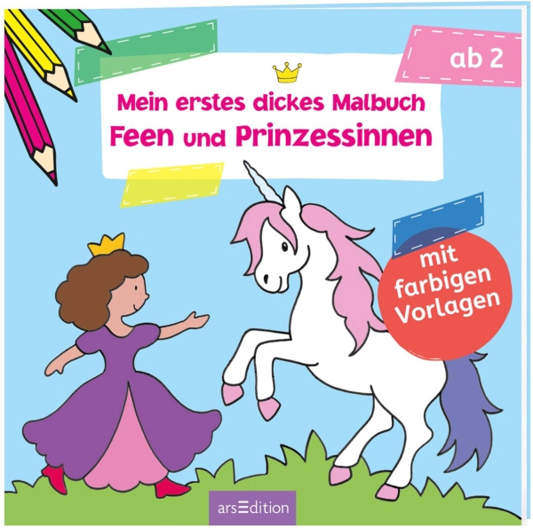 Image Mein 1.dickes Malbuch-Feen&Prinzessinnen