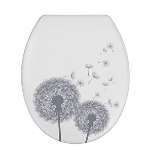 Image WENKO WC-Sitz mit Absenkautomatik Pusteblumen weiß