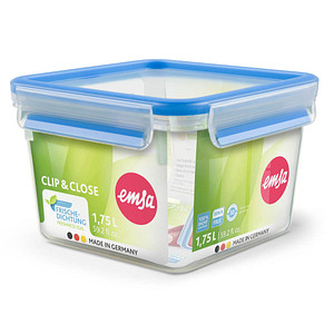 Image emsa Frischhaltedose CLIP & CLOSE, quadratisch, 1,75 Liter