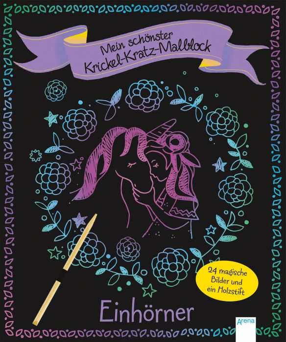 Image Schönster KrickelKratz-Malblock Einhorn