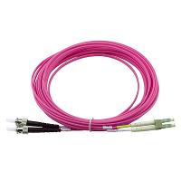 Image CBO BlueOptics LWL Patchkabel LC / ST MM OM4 magenta 1,0m