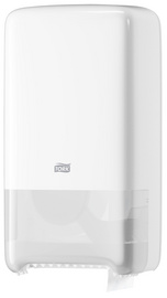 Image TORK Doppelrollen-Toilettenpapier-Spender, weiß