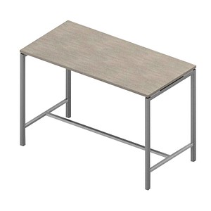 Image Quadrifoglio Stehtisch Creo beton rechteckig, 4-Fuß-Gestell alu, 160,0 x 80,0 x 107,0 cm
