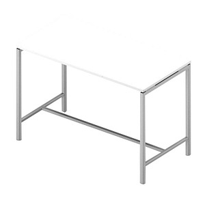 Image Quadrifoglio Konferenztisch Creo weiß rechteckig, 4-Fuß-Gestell weiß, 160,0 x 80,0 x 107,0 cm
