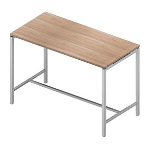Image Quadrifoglio Konferenztisch Creo ulme rechteckig, 4-Fuß-Gestell weiß, 160,0 x 80,0 x 107,0 cm
