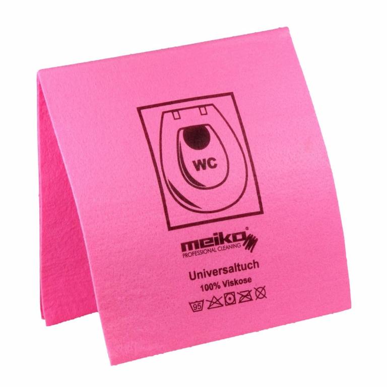 Image Feuchtwischtuch mit Piktogrammen 35 x 40 cm, 10 Stück/Pack | rosa mit antibakterieller Ausrüstung, rosa - WC