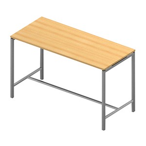 Image Quadrifoglio Stehtisch Creo buche rechteckig, 4-Fuß-Gestell alu, 180,0 x 80,0 x 107,0 cm
