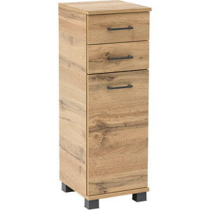 Image MÖBELPARTNER Badschrank Nora eiche landhaus 30,3 x 32,6 x 88,6 cm