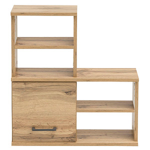 Image MÖBELPARTNER Hängeregal Nora eiche landhaus 59,8 x 20,5 x 64,8 cm