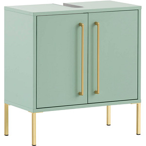 Image MÖBELPARTNER Waschbeckenunterschrank Sarah mint 57,1 x 30,1 x 61,2 cm