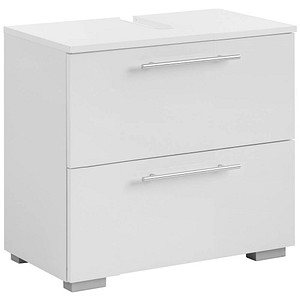 Image MÖBELPARTNER Waschbeckenunterschrank Carlos weiß 60,2 x 35,0 x 59,1 cm