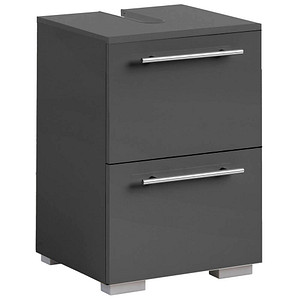 Image MÖBELPARTNER Waschbeckenunterschrank Carlos anthrazit 40,2 x 35,0 x 59,1 cm