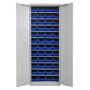 Image ADB Stahlschrank 40825 lichtgrau 71,0 x 30,0 x 195,0 cm