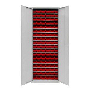 Image ADB Stahlschrank 40827 lichtgrau 71,0 x 30,0 x 195,0 cm