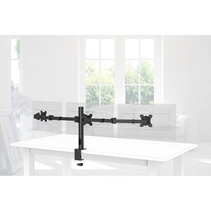 Image hama Monitor-Halterung FULLMOTION 00118495 schwarz für 3 Monitore, Tischklemme