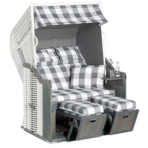 Image Müsing Strandkorb Sunny Smart Rustikal 255 Plus weiß