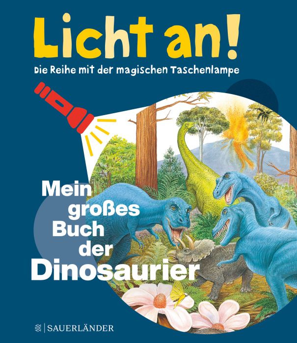 Image Licht an! großes Buch der Dinosaurier