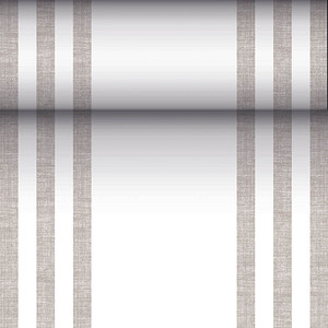 Image PAPSTAR Tischläufer ROYAL Collection 88755 grau, weiß 40,0 cm x 24,0 m