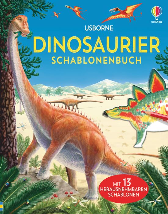 Image Dinosaurier Schablonenbuch
