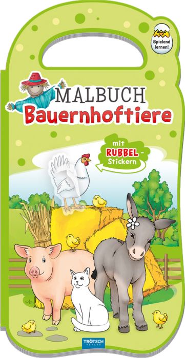 Image Malbuch Rubbelsticker Bauernhof