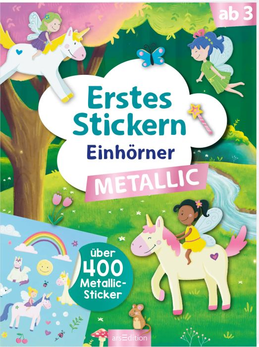 Image Erstes Stickern Metallic - Einhörner