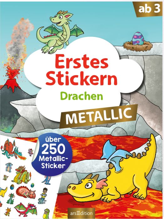 Image Erstes Stickern Metallic Drachen