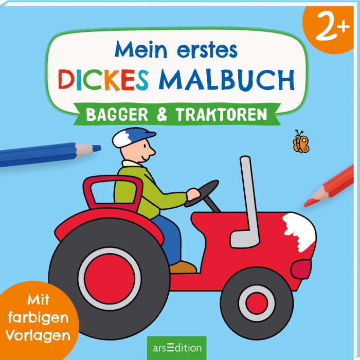 Image Erstes dickes Malbuch Bagger Traktoren