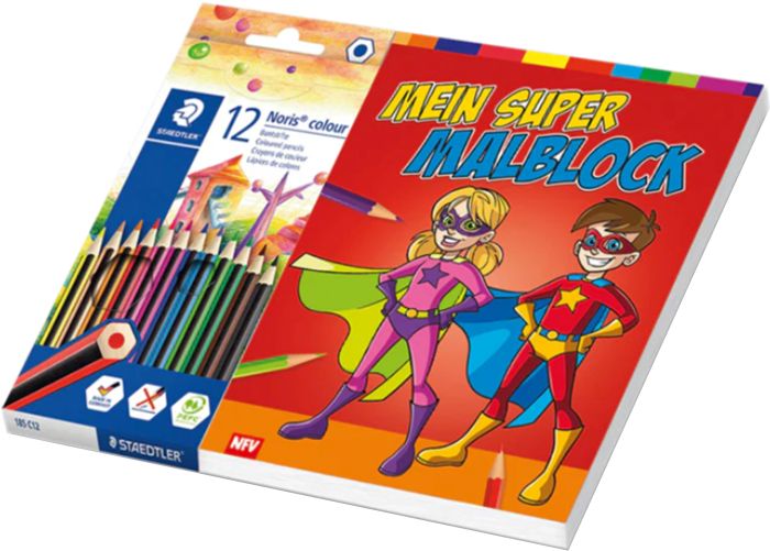 Image Mein Super-Malblock + Staedtler Stifte