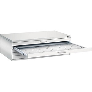 Image CP 7200 Planschrank lichtgrau 5 Schubladen 135,0 x 96,0 x 42,0 cm
