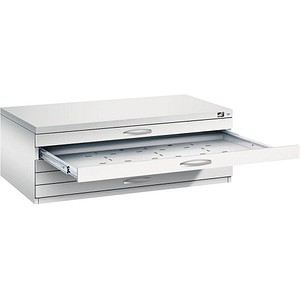 Image CP 7100 Planschrank lichtgrau 5 Schubladen 110,0 x 76,5 x 42,0 cm