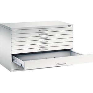 Image CP 7100 Planschrank lichtgrau 8 Schubladen 110,0 x 76,5 x 76,0 cm