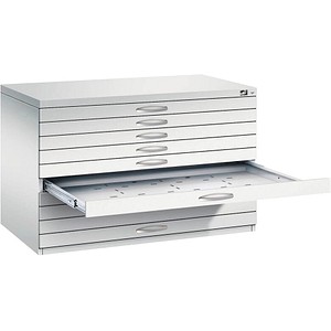 Image CP 7100 Planschrank lichtgrau 10 Schubladen 110,0 x 76,5 x 76,0 cm