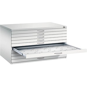 Image CP 7200 Planschrank lichtgrau 10 Schubladen 135,0 x 96,0 x 76,0 cm