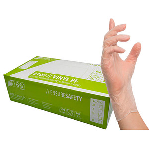 Image NITRAS® unisex Einmalhandschuhe transparent Größe M 100 St.