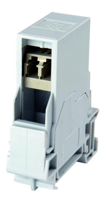 Image TELEGÄRTNER STX Tragschienen-Verbinder LC-D Kupplung MM