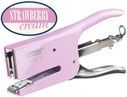 Image Rapid Heftzange Classic K1 Retro Strawberry Cream, rosa