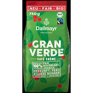 Image Dallmayr Gran Verde Bio-Kaffeebohnen 750,0 g