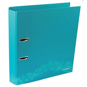Image DONAU FLIP faltbar Ordner türkis stabile Pappe 7,5 cm DIN A4