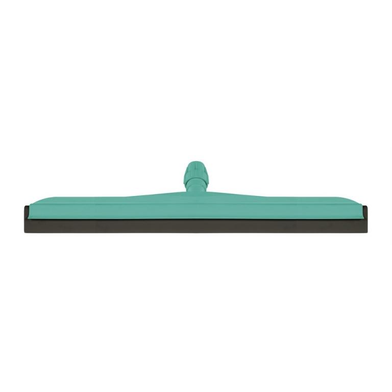 Image Moosgummiwischer/Wasserschieber/Bodenwischer 45 cm, doppelt, Kunststoffkörper, schwarzer Gummi | türkis passender Stiel Artikel 34038, 57516, 68775
