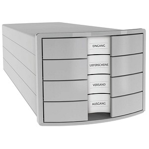 Image HAN Schubladenbox Impuls  lichtgrau DIN C4 mit 4 Schubladen