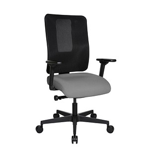 Image Topstar Bürostuhl Sitness Open X (N) Deluxe, OX300TW2 T230 hellgrau, schwarz, schwarz Stoff